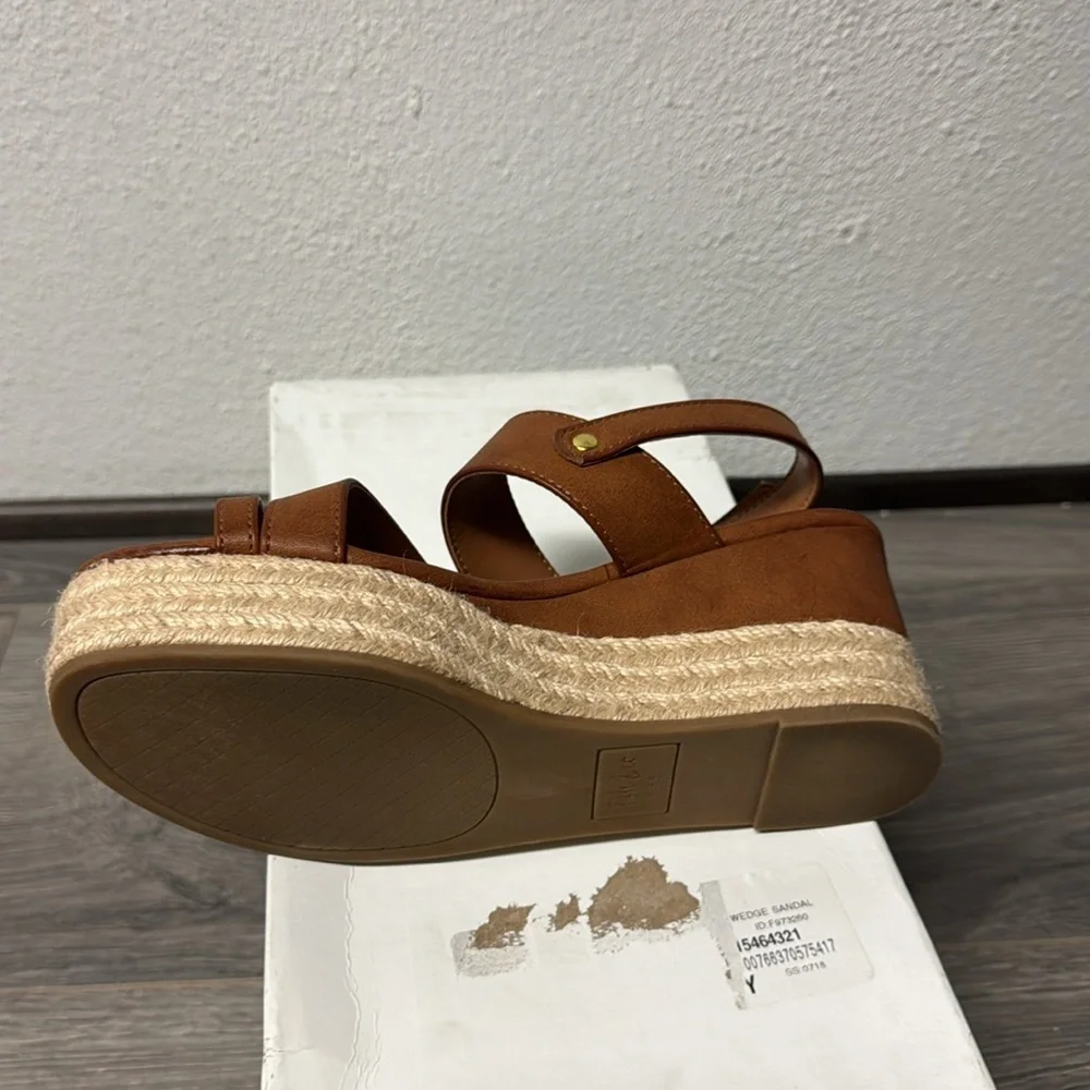 Style & Co. Womens Bettyy Toe Loop Espadrille Wedge Sandals